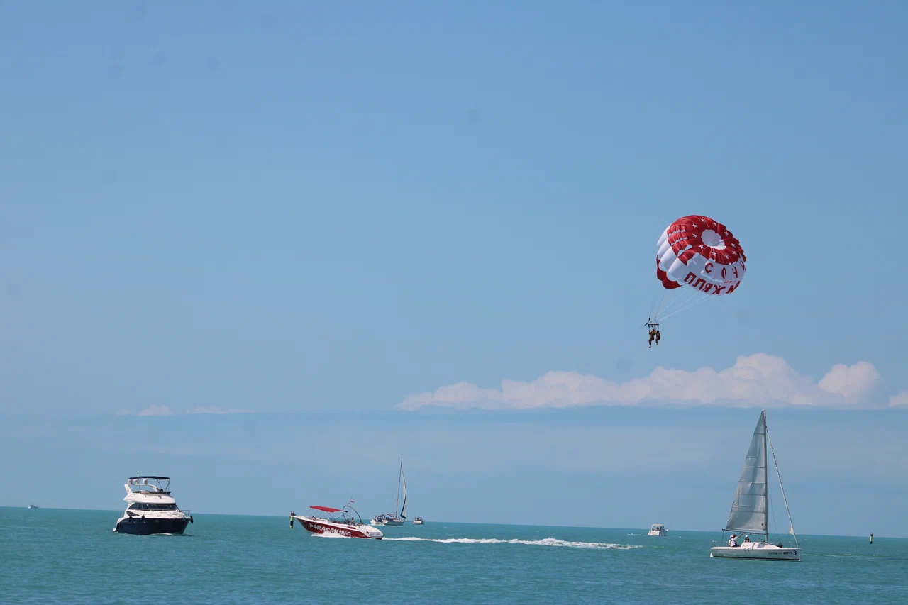 Полет на парашюте вдвоем