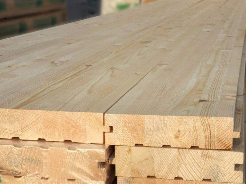 Шпунтованная половая доска хвоя 36х130 мм сорт АВ