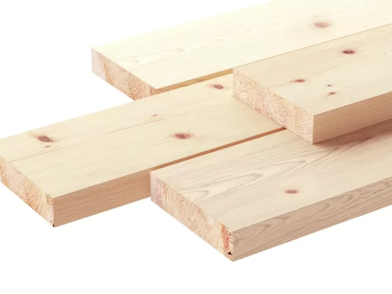 Сухая строганная доска хвоя 45х145х6000 сорт АВ